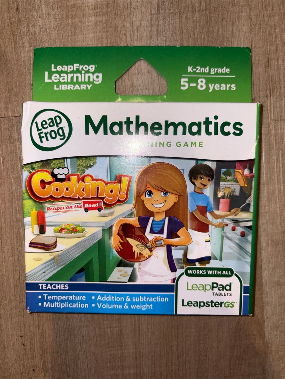 LeapFrog Explorer Cooking Recipes The Road Game LeapPad Leapster Math New FS